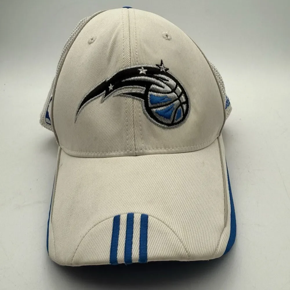 Adidas‎ Climalite NBA Orlando Magic Fitted Men's Hat Cap White Logo Size S/M